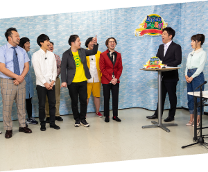 第4回植毛芸人コンテストの様子 1
